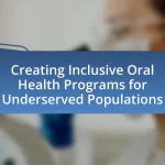 Creating Inclusive Oral Health Programs for Underserved Populations