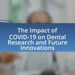 The Impact of COVID-19 on Dental Research and Future Innovations