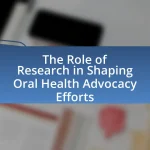 The Role of Research in Shaping Oral Health Advocacy Efforts